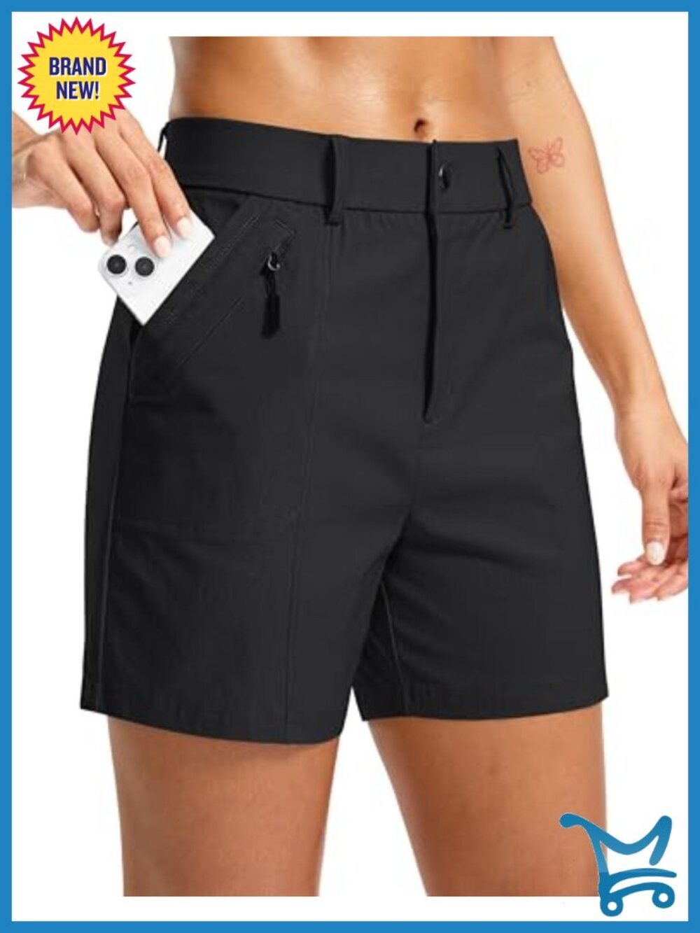 Women's Hiking Golf Shorts Quick Dry Lightweight UPF 50+ 4 Pockets
